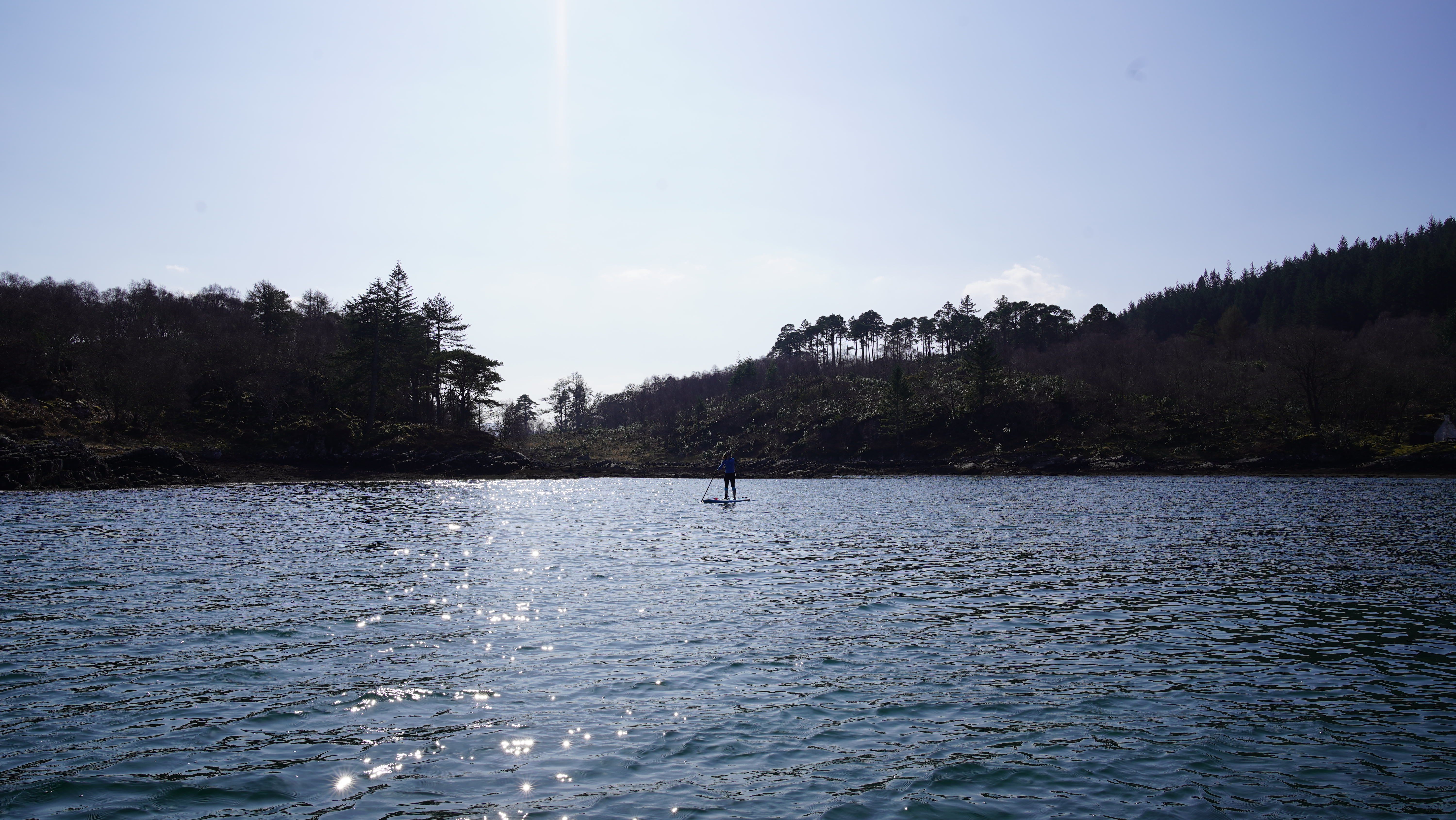 Paddleboarding from the cottage